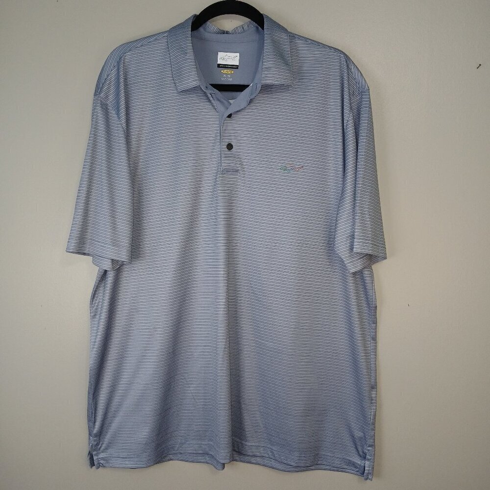 Greg Norman classic shark collection, golf polo, gray and blue, size xl - Picture 1 of 4